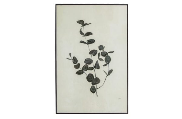 WOOOD Yaro Eucalyptus Kunstlijst Zwart Black Woonaccessoire