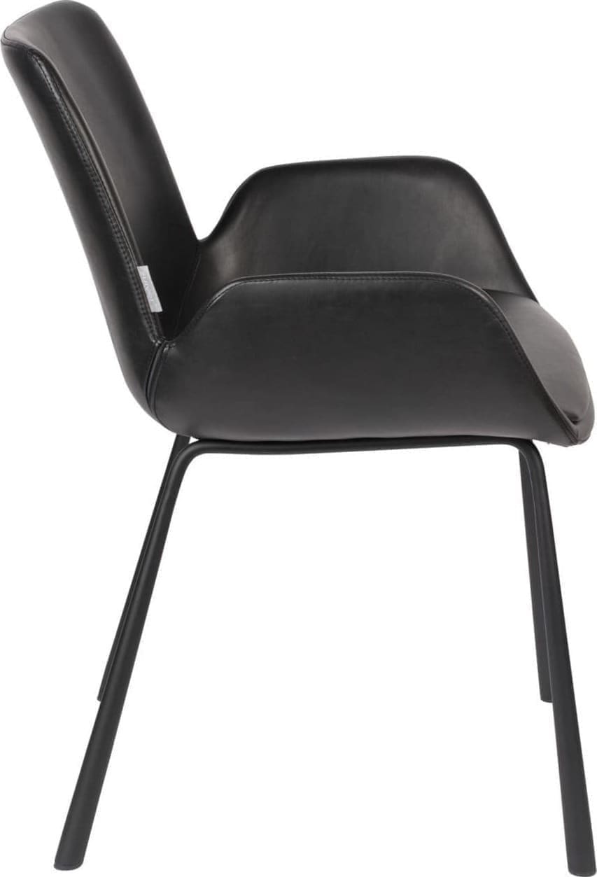 Zuiver Armchair Brit Ll Black Armstoel