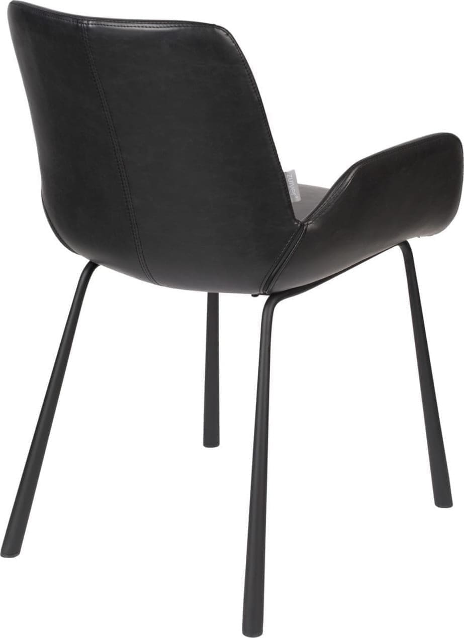 Zuiver Armchair Brit Ll Black Armstoel