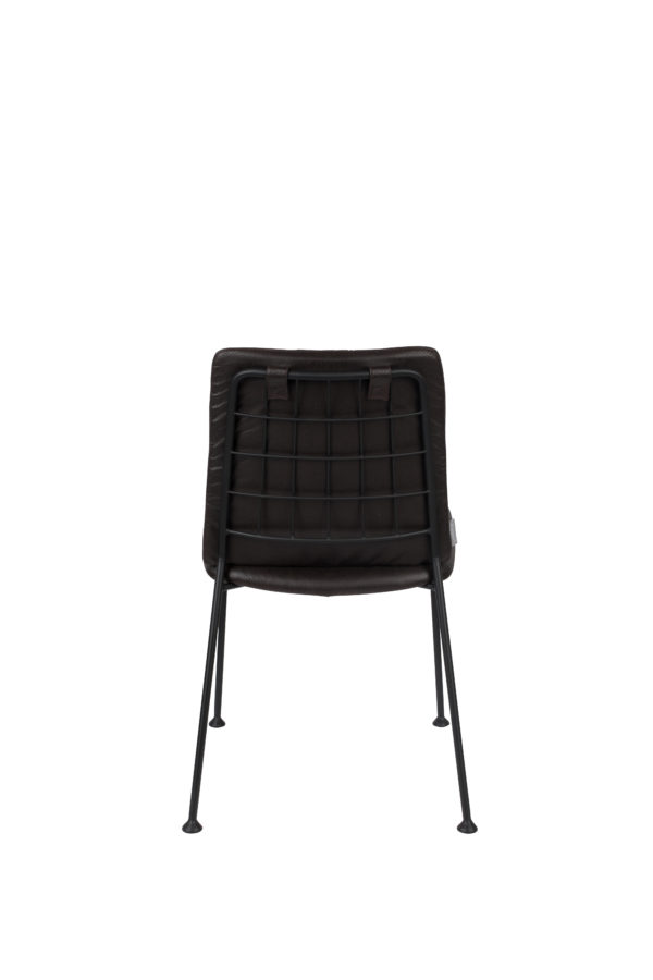 Zuiver Chair Fab Chocolate Black  Eetkamerstoel