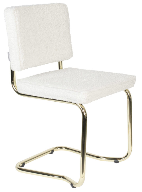 Zuiver Chair Teddy Kink White  Eetkamerstoel