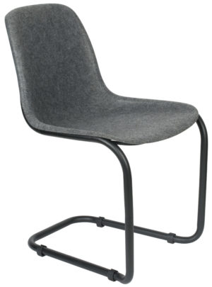 Zuiver Chair Thirsty Graphite Grey  Eetkamerstoel