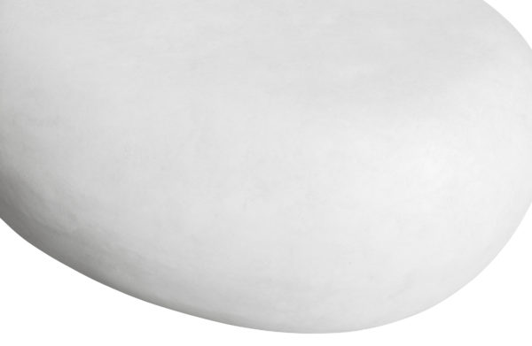vtwonen Pebble Bijzettafel Betonlook Wit 31x65x49 White Eettafel