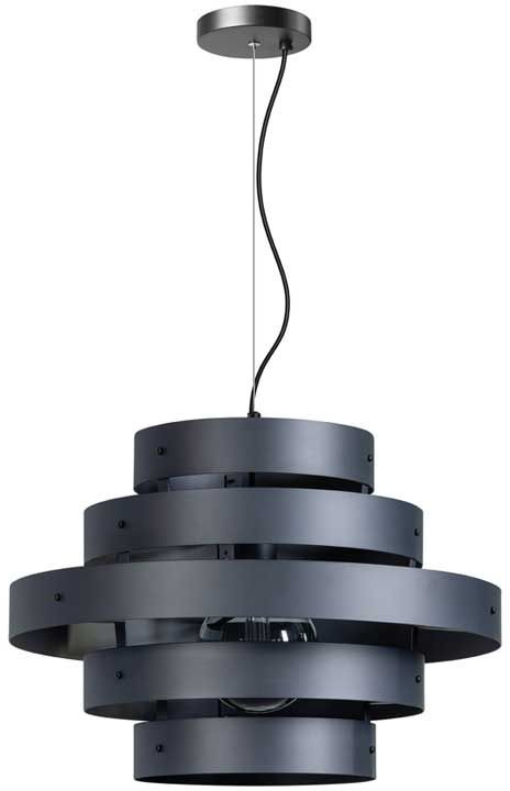 Blagoon hanglamp 5 rings E27 D500xH1350mm antraciet ETH verlichting 05-HL4357-30