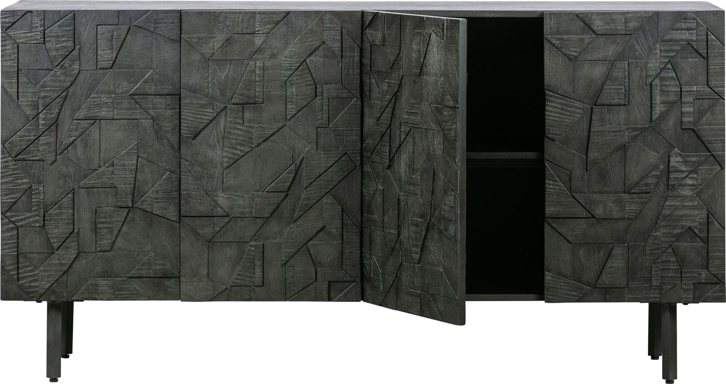 BePureHome Counter Dressoir Hout Zwart Black Kast