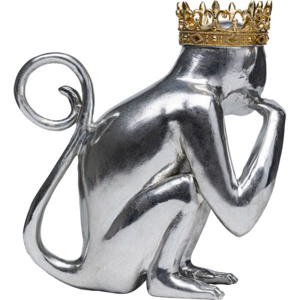 Beeld Figurine King Lui Silver 35 Kare Design Beeld 53064