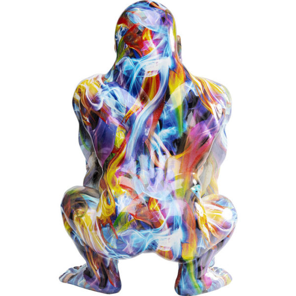 Beeld Figurine Watching Gorilla Colorful Kare Design Beeld 53006