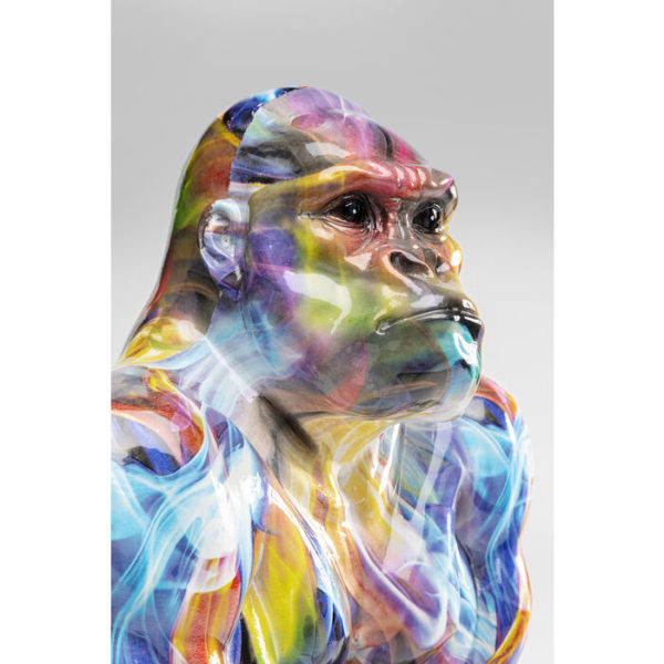 Beeld Figurine Watching Gorilla Colorful Kare Design Beeld 53006