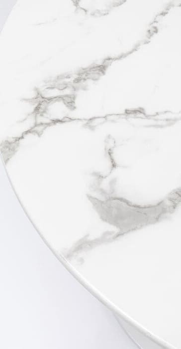 Eettafel Veneto Marble White Ø110cm Kare Design Eettafel 86017