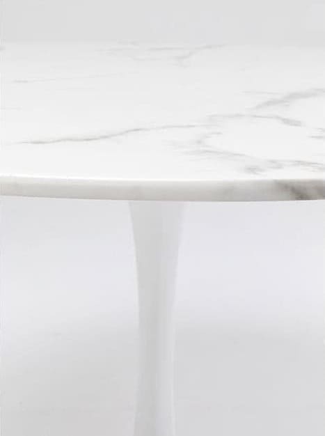 Eettafel Veneto Marble White Ø110cm Kare Design Eettafel 86017
