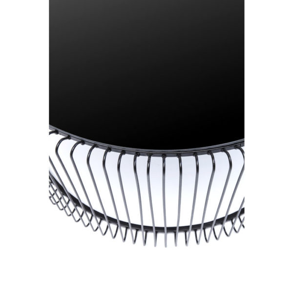 Salontafel Table Wire Uno Black Ã˜80cm Kare Design Salontafel 84514