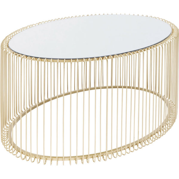Salontafel Table Wire Uno Brass 60x90cm Kare Design Salontafel 84518