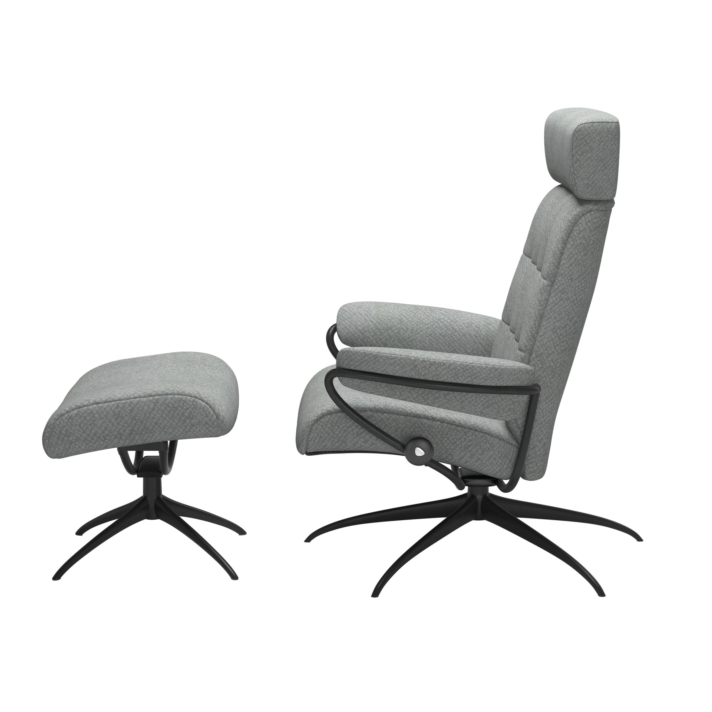Stressless London Star met hoofdsteun, fauteuil met voetenbank Stressless Relaxfauteuil 13503455941245