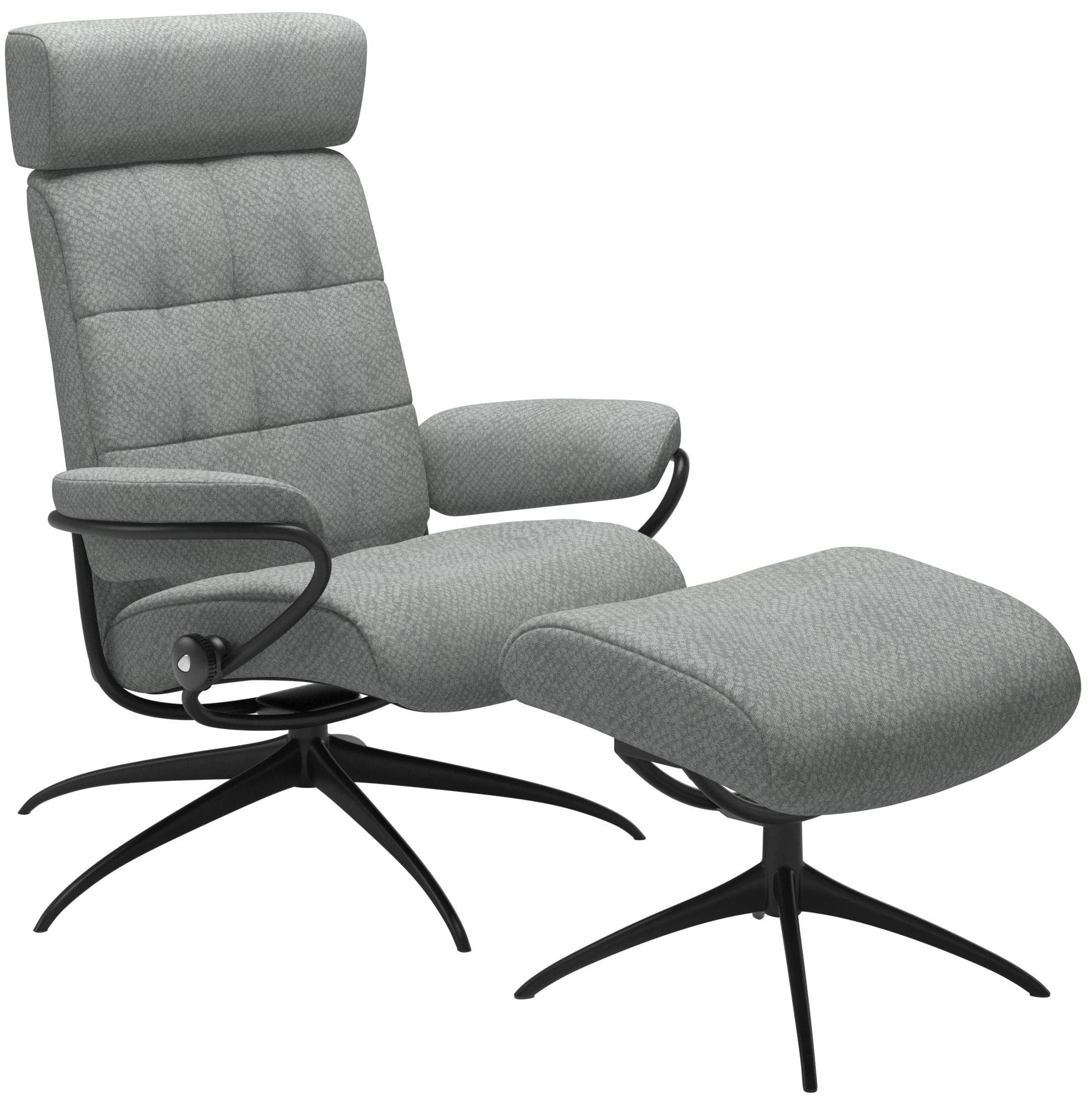 Stressless London Star met hoofdsteun, fauteuil met voetenbank Stressless Relaxfauteuil 13503455941245