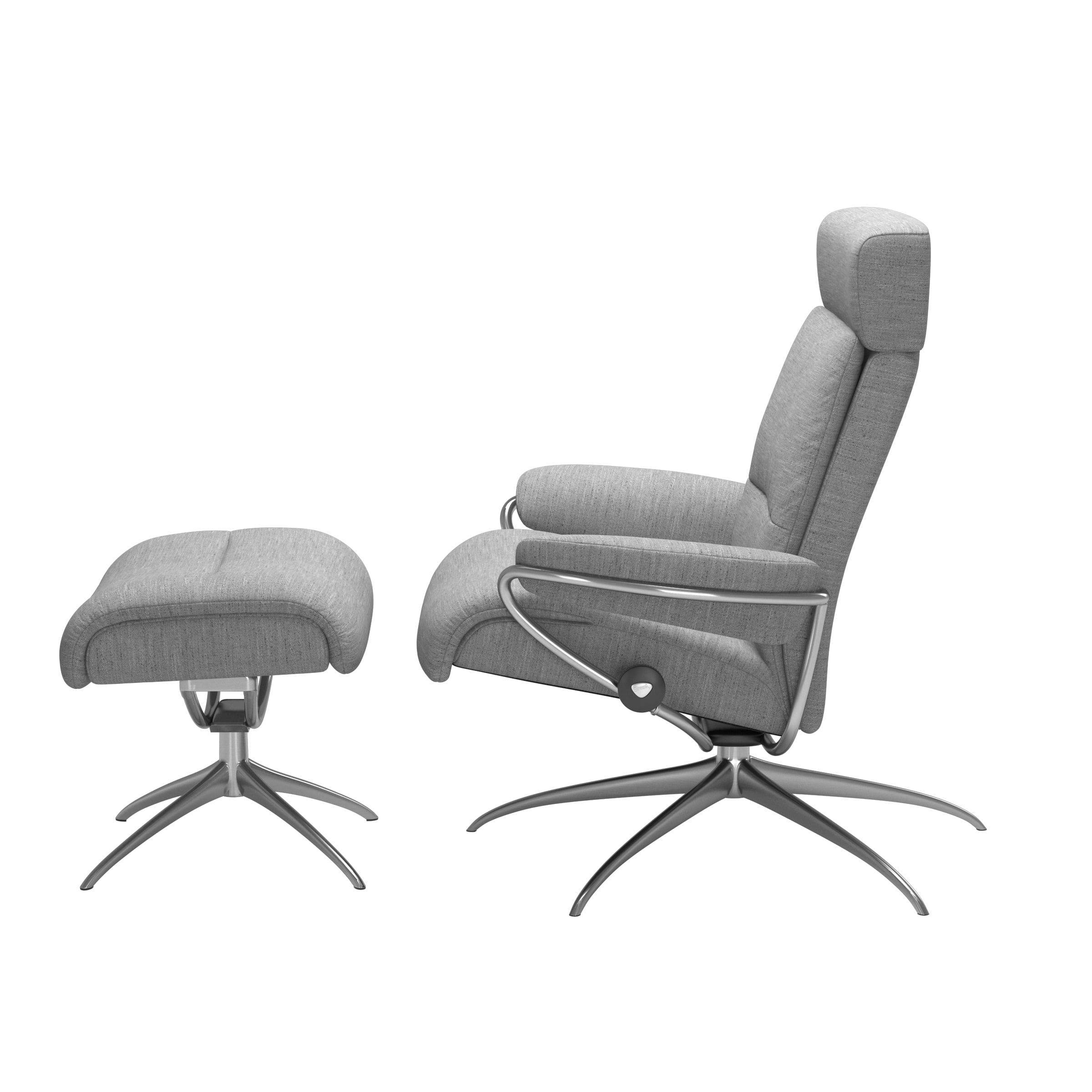 Stressless Tokyo Star met hoofdsteun, fauteuil met voetenbank Stressless Relaxfauteuil 13543455951240