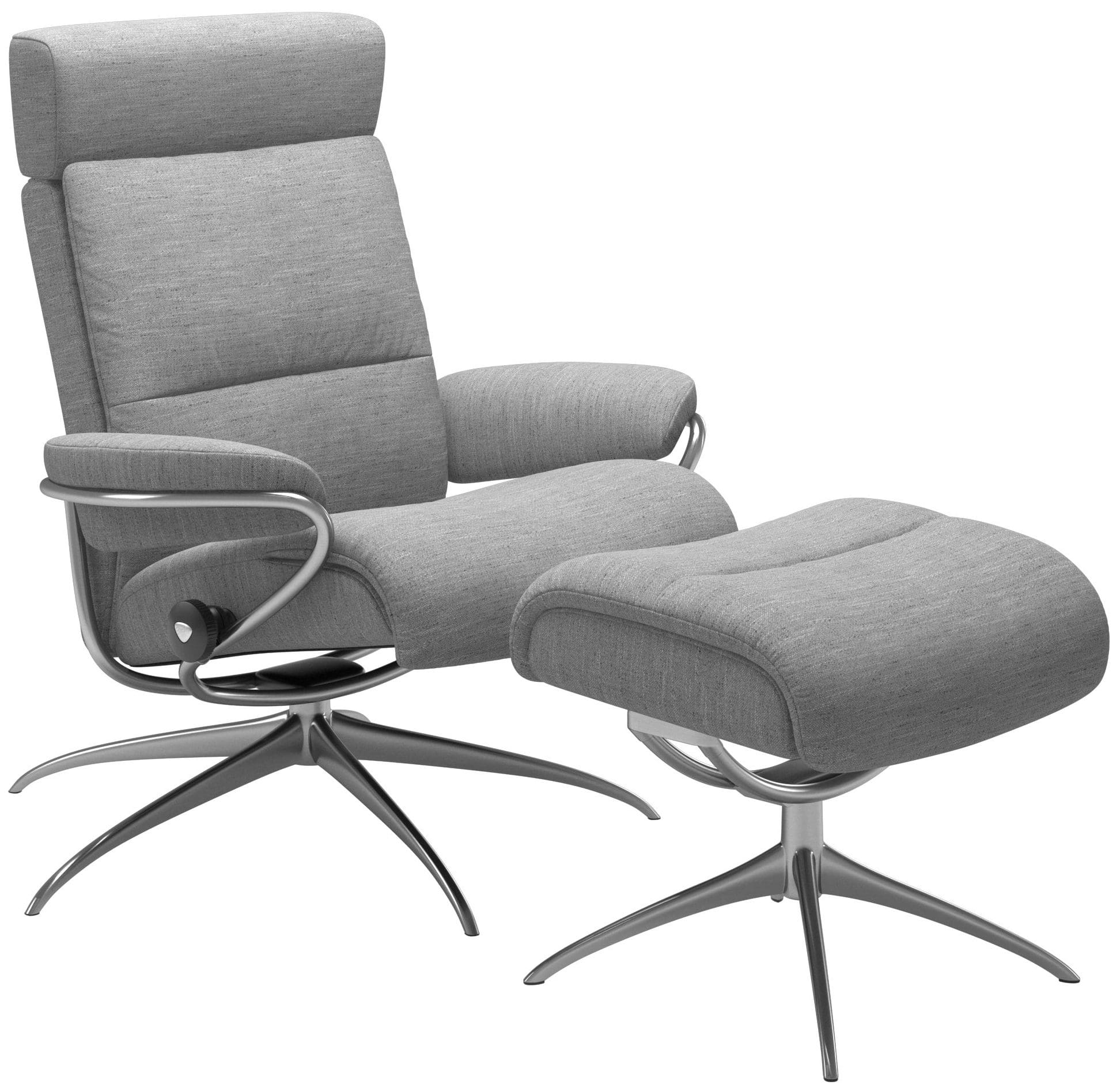 Stressless Tokyo Star met hoofdsteun, fauteuil met voetenbank Stressless Relaxfauteuil 13543455951240