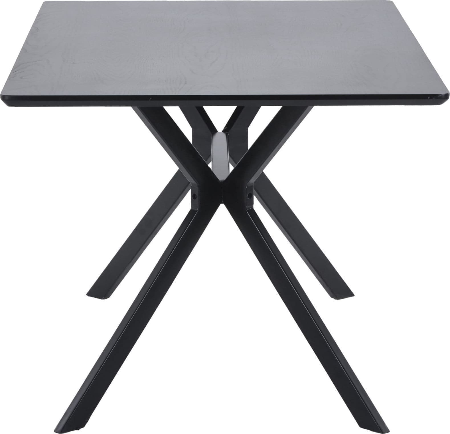 WOOOD Bruno Eettafel Rechthoek Mdf Zwart 160x90cm Black Eettafel