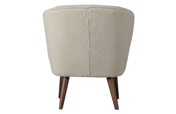 WOOOD Sara Fauteuil Teddy Off White Off white Bank