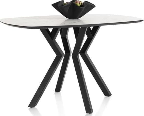 Xooon Masura bartafel ovaal - 150 x 105 cm - (hoogte 92 cm) - wit Eettafel