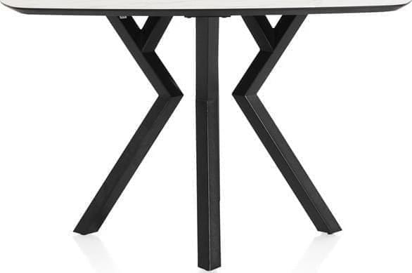 Xooon Masura bartafel ovaal - 150 x 105 cm - (hoogte 92 cm) - wit Eettafel