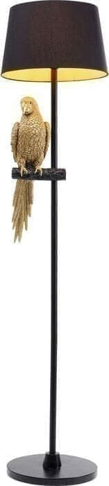 Vloerlamp Animal Parrot Gold 176cm Kare Design Vloerlamp 53445