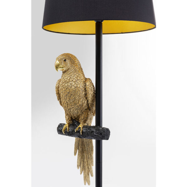Vloerlamp Animal Parrot Gold 176cm Kare Design Vloerlamp 53445