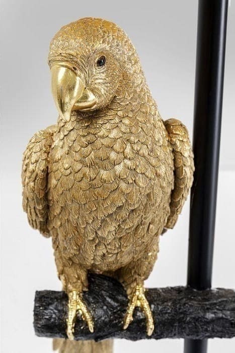 Vloerlamp Animal Parrot Gold 176cm Kare Design Vloerlamp 53445
