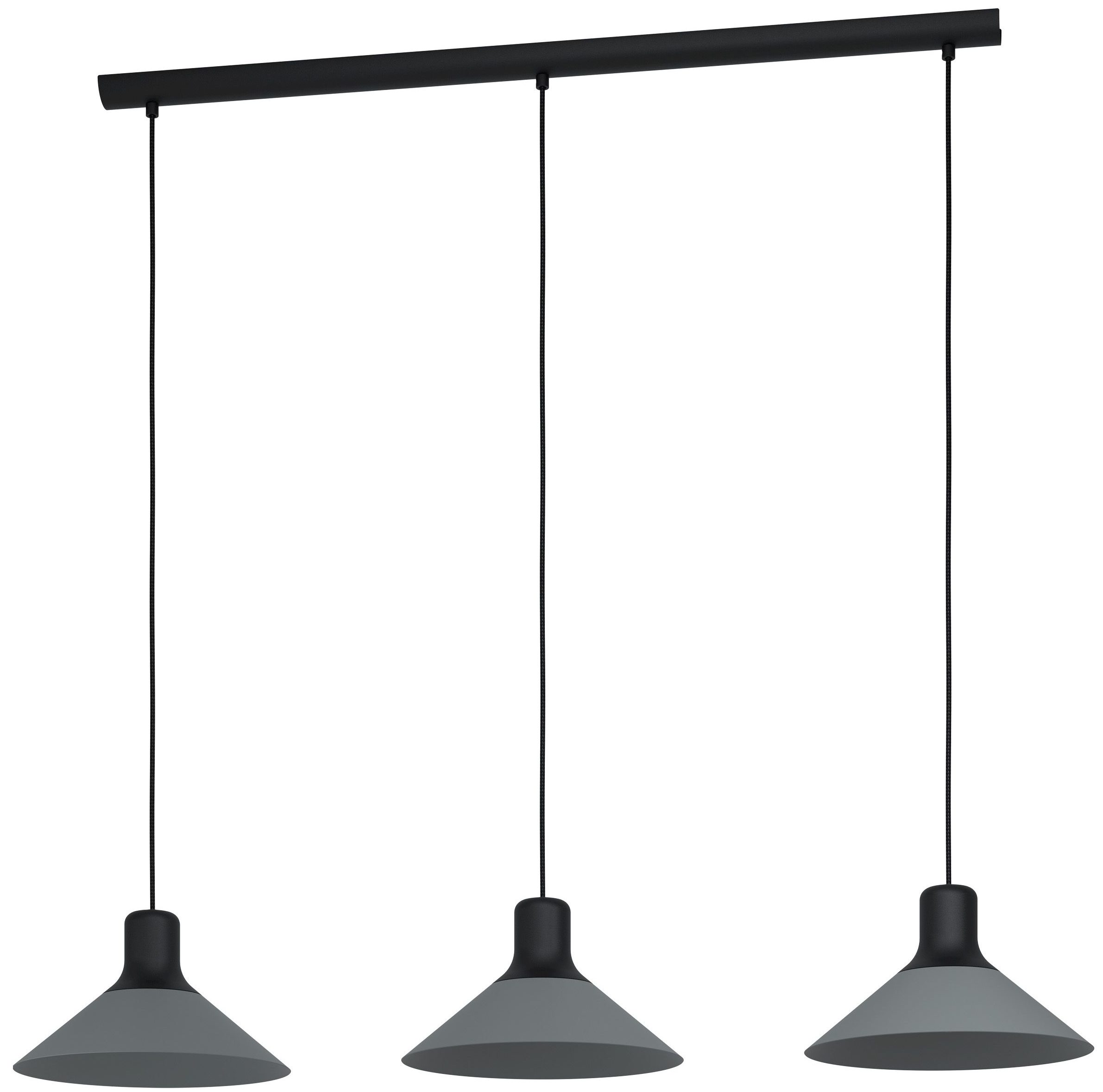 Verhoog jezelf voor mij is er Abreosa hanglamp – zwart – grijs – 3L € 139,- ⋆ Eglo ⋆ Löwik Meubelen