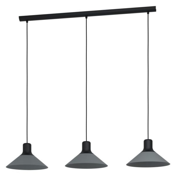 Abreosa hanglamp - zwart - grijs Eglo Hanglamp 99512-EGLO