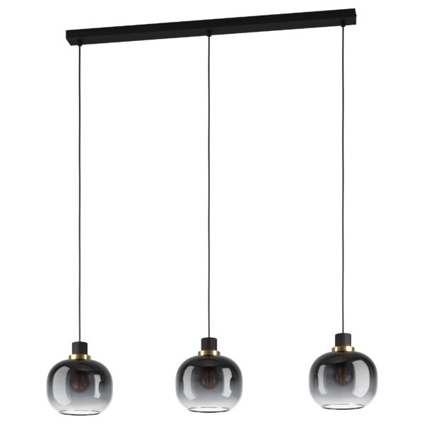 Oilella hanglamp - zwart - geelkoper Eglo Hanglamp 99617-EGLO