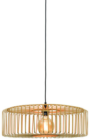 Hanglamp Bromo bamboe rond dia.60x18cm naturel, L Good & Mojo Hanglamp BROMO/H/6018/N