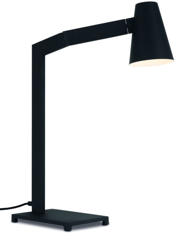 Tafellamp ijzer Biarritz h.60xb.43cm/kap dia.12xh.16cm, zwart it's about RoMi Tafellamp BIARRITZ/T/B