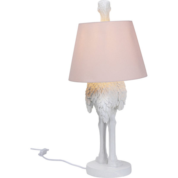 Tafellamp Animal Ostrich White 66cm Kare Design Tafellamp 53444