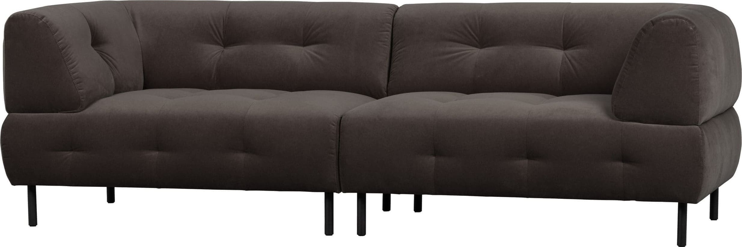 WOOOD Lloyd 4-zitsbank Gewassen Fluweel Cast Iron Cast iron Bank