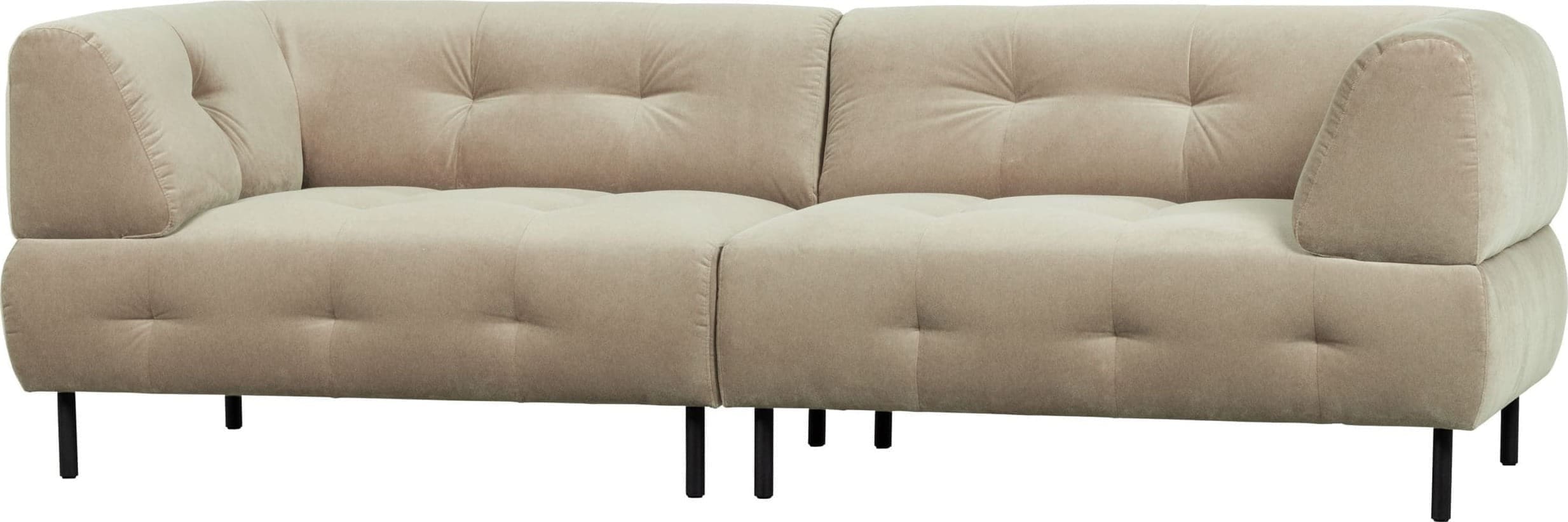 WOOOD Lloyd 4-zitsbank Gewassen Fluweel Sea Salt Sea salt Bank