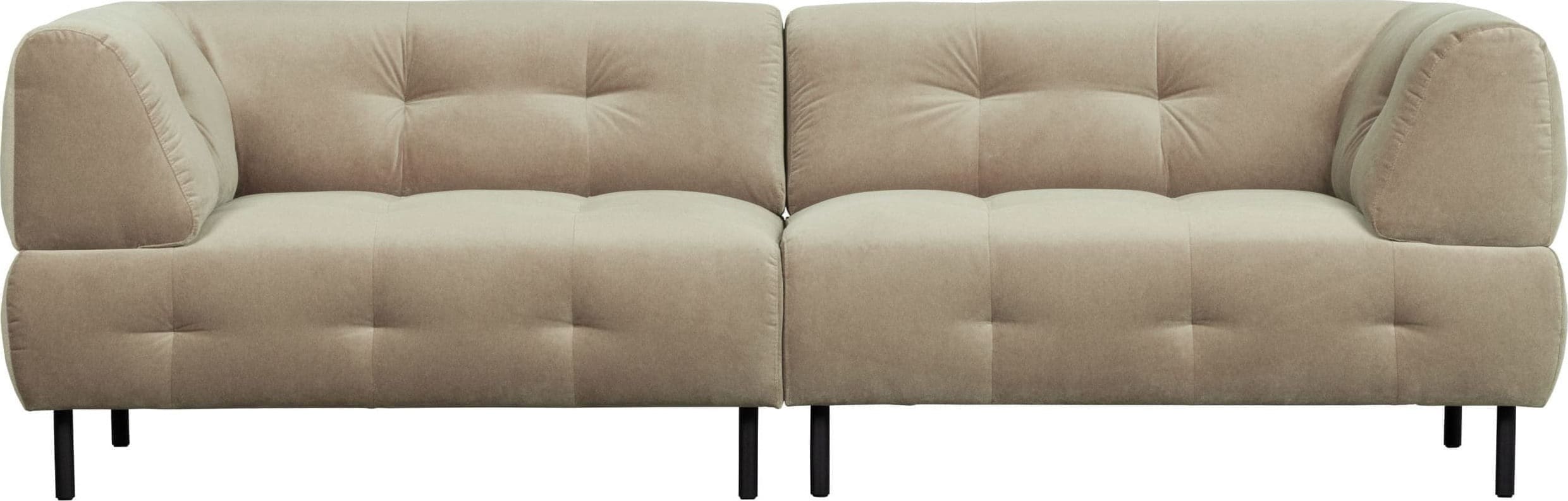 WOOOD Lloyd 4-zitsbank Gewassen Fluweel Sea Salt Sea salt Bank