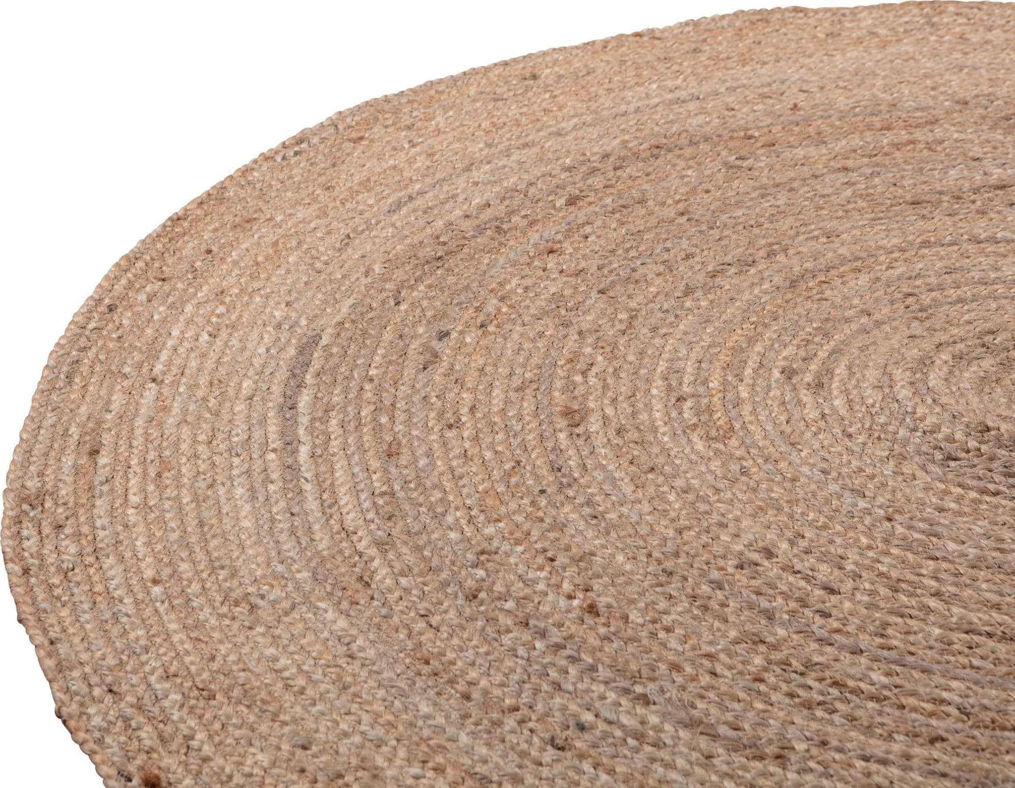 WOOOD Ross Vloerkleed Naturel Ø150cm Natural Woonaccessoire
