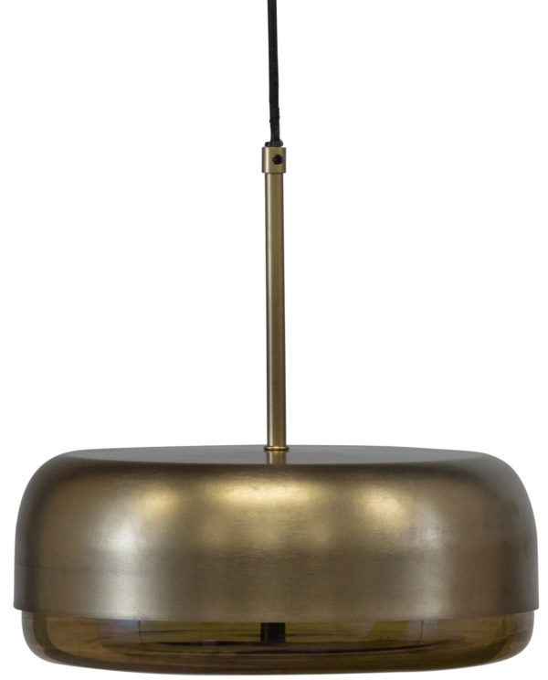 WOOOD Safa Hanglamp Horizontaal Metaal Glas Brass Black/brass Lamp