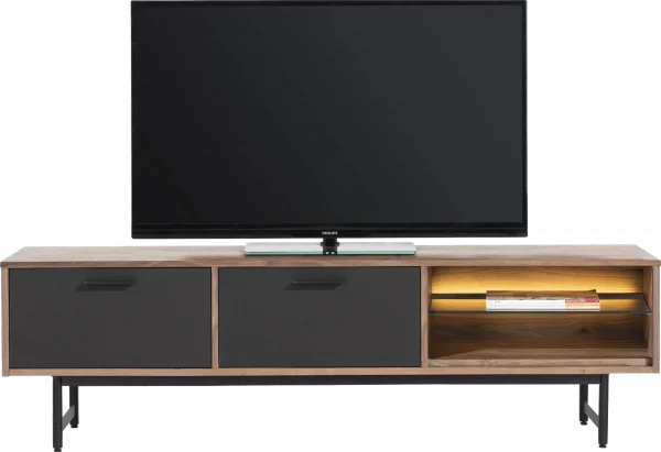 Xooon Torano lowboard 170 cm - 2-deuren + 2-niches (+ LED) Tv-dressoir