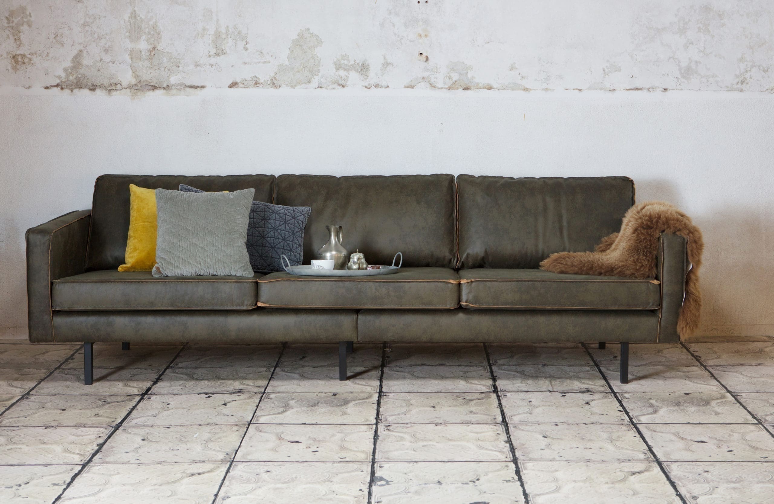 BePureHome Rodeo 3-zitsbank Army Army Bank