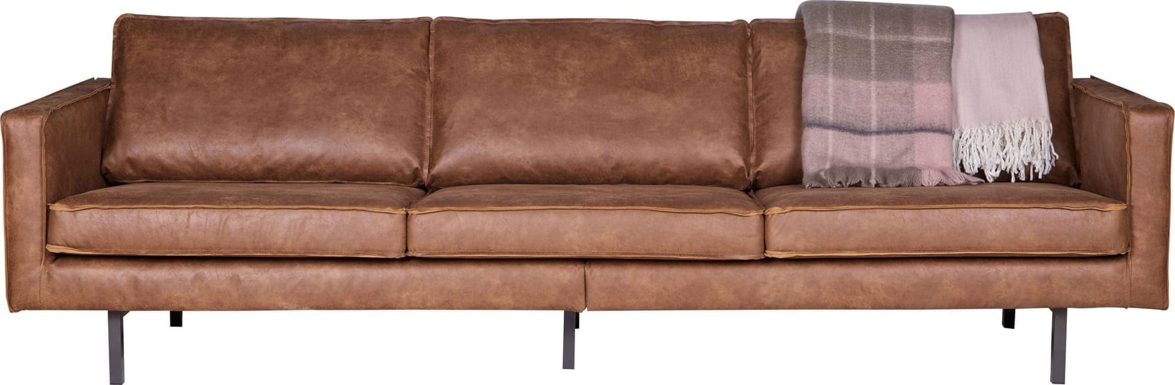 BePureHome Rodeo 3-zitsbank Cognac Cognac Bank