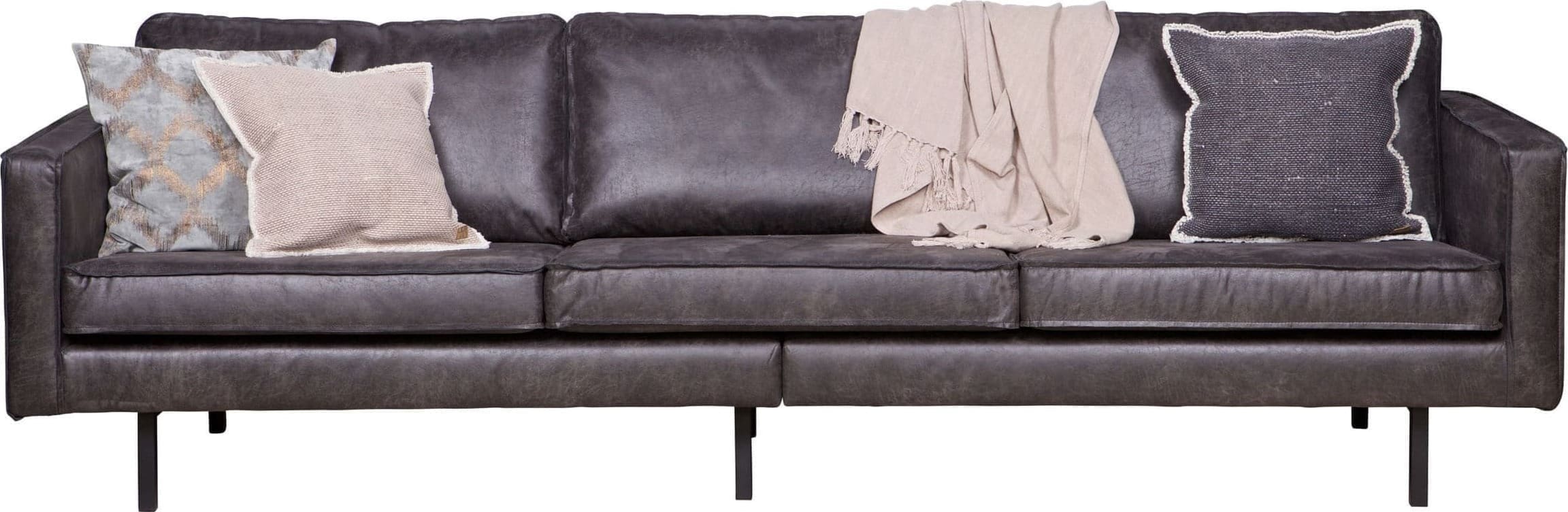 BePureHome Rodeo 3-zitsbank Zwart Black Bank