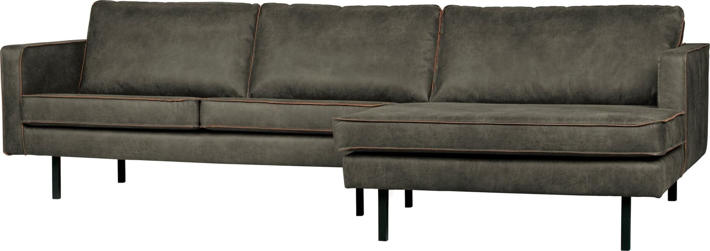 BePureHome Rodeo Chaise Longue Rechts Army Army Bank
