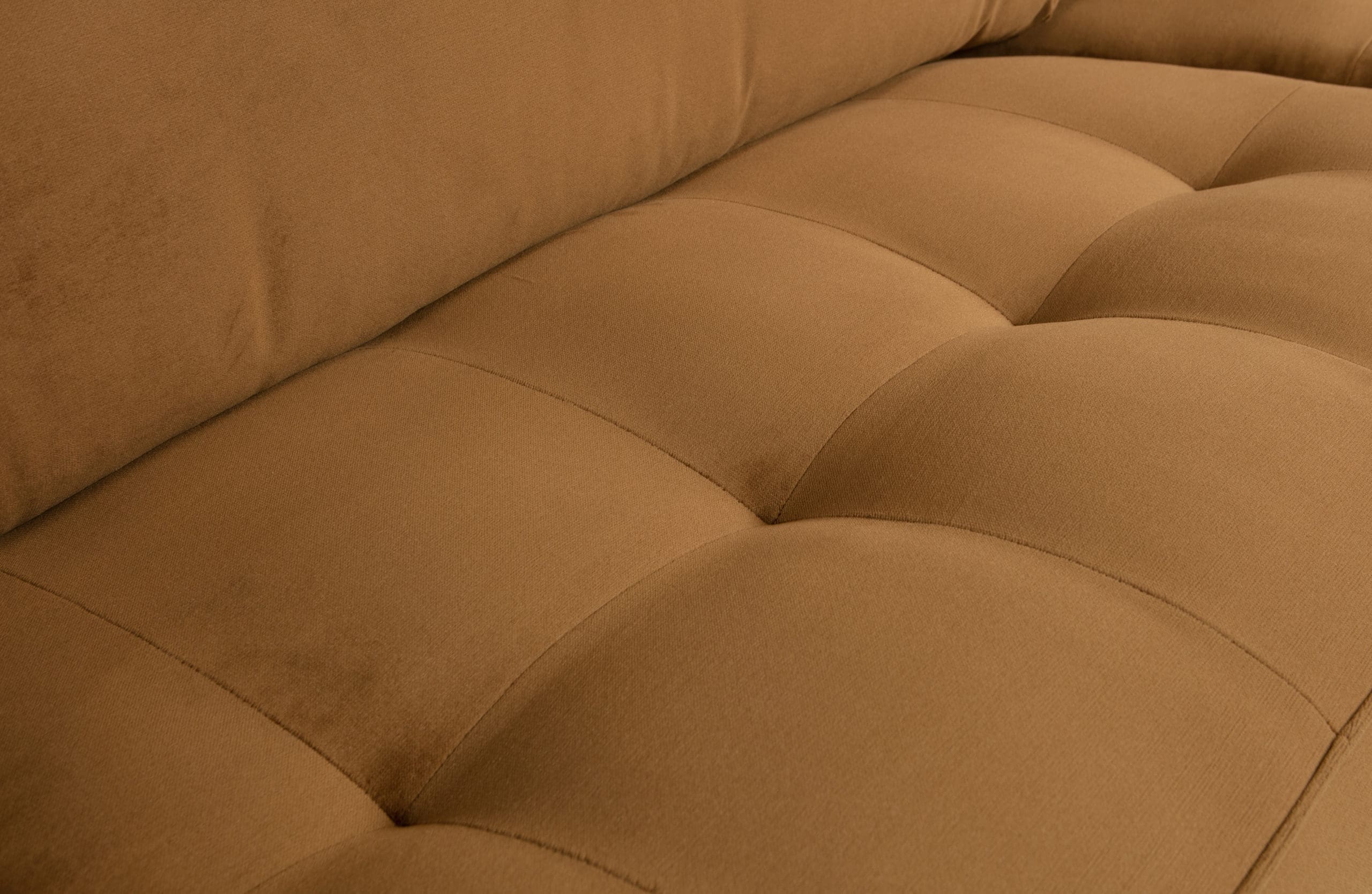 BePureHome Rodeo Classic 2,5-zitsbank Velvet Honing Geel Honey yellow Bank