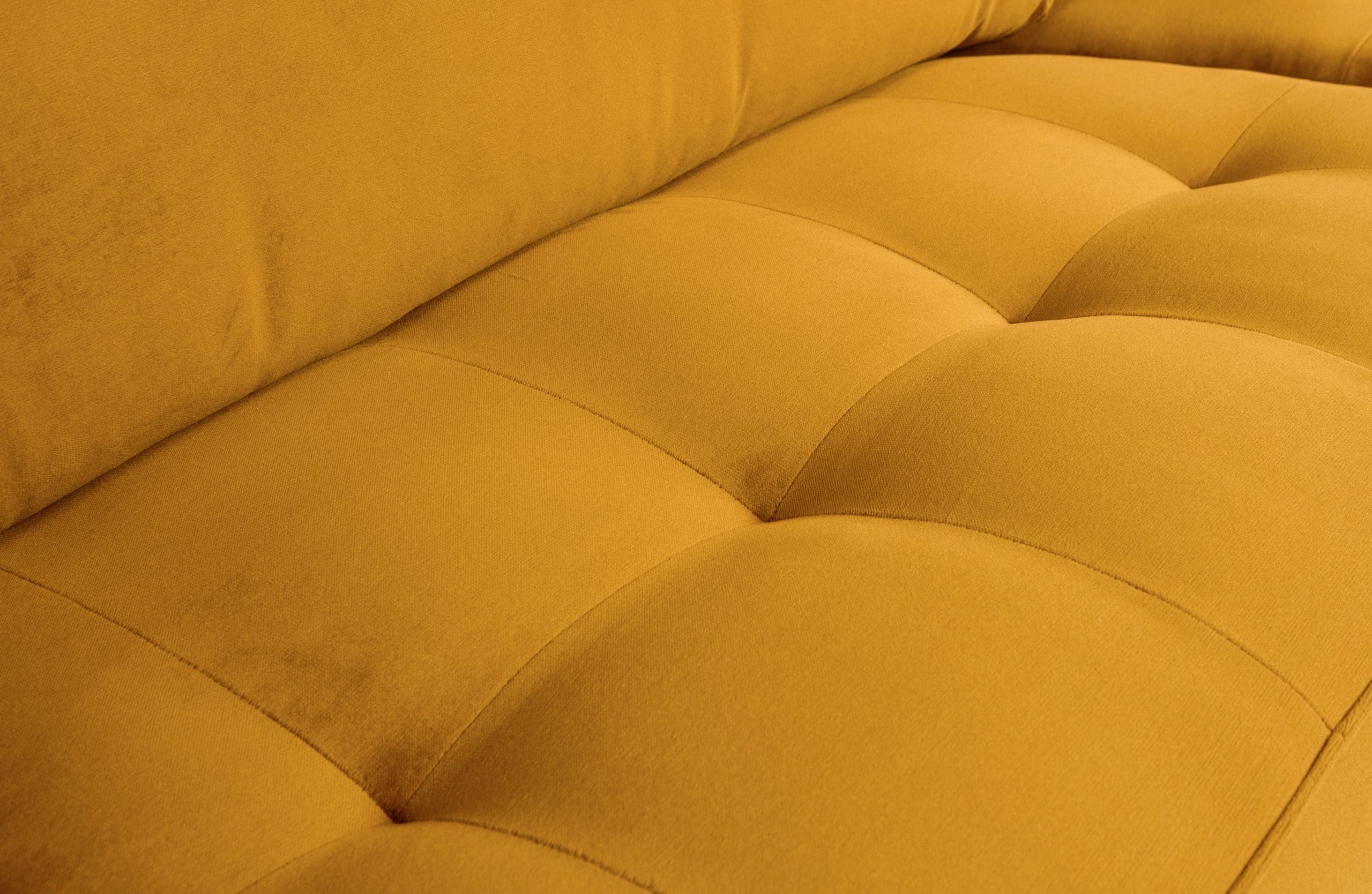 BePureHome Rodeo Classic 2,5-zitsbank Velvet Oker Ochre Bank
