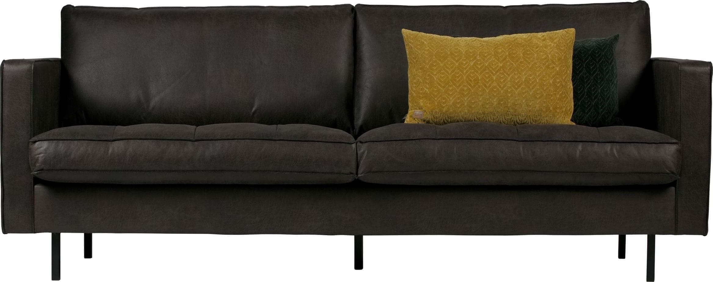 BePureHome Rodeo Classic 2,5-zitsbank Zwart Black Bank