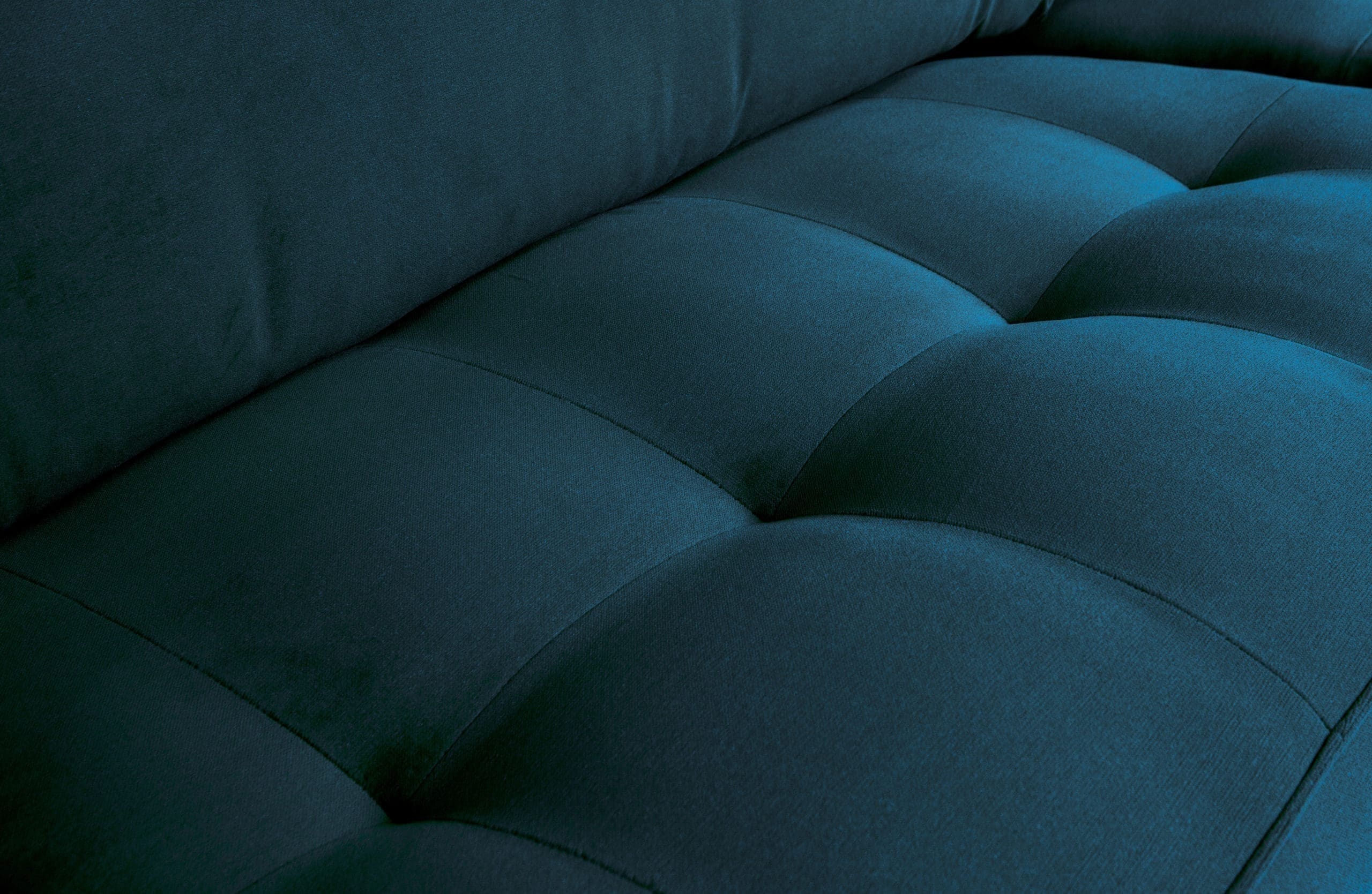 BePureHome Rodeo Classic 3-zitsbank Velvet Blue Blue Bank