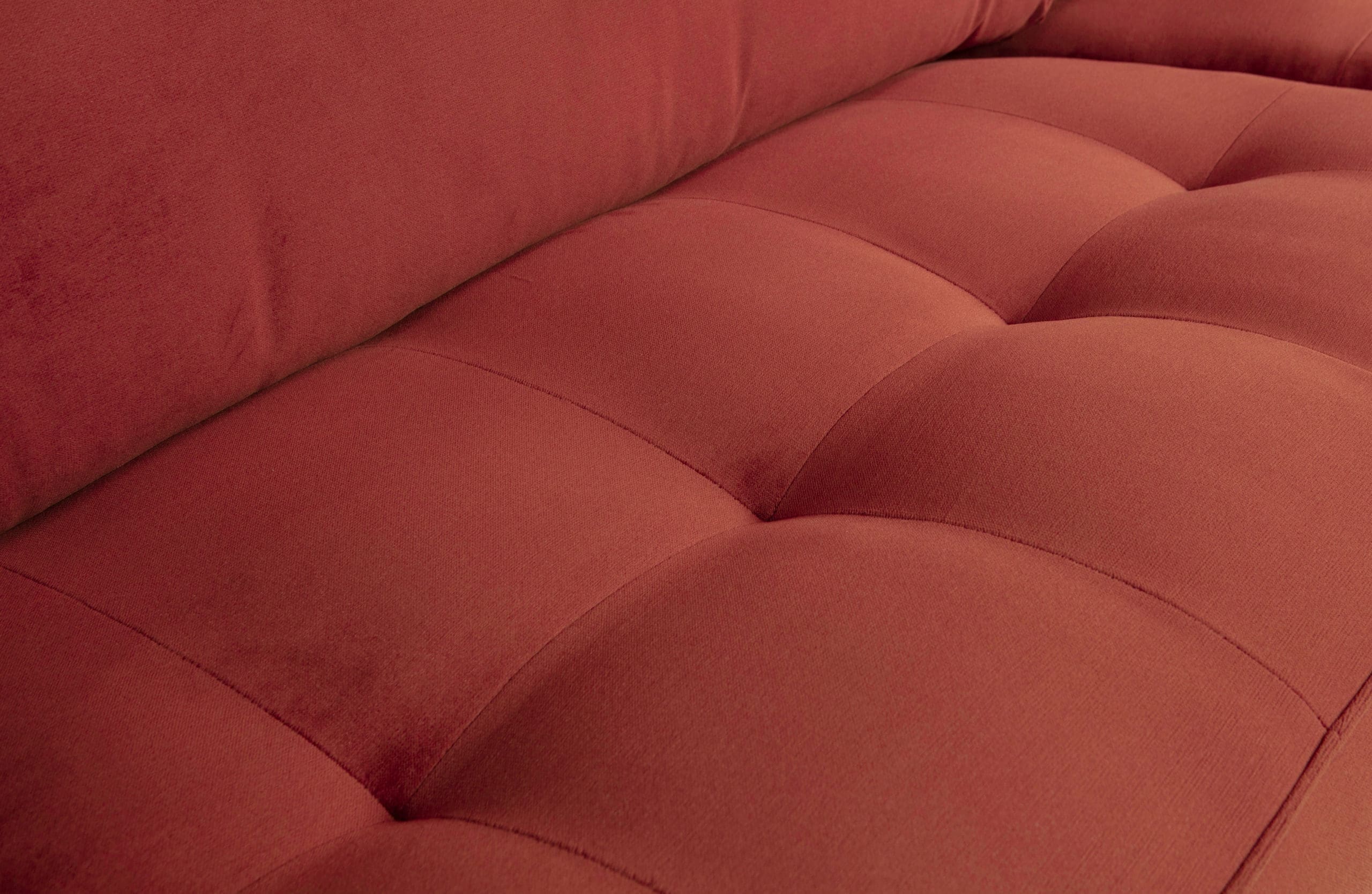 BePureHome Rodeo Classic 3-zitsbank Velvet Chestnut Chestnut Bank