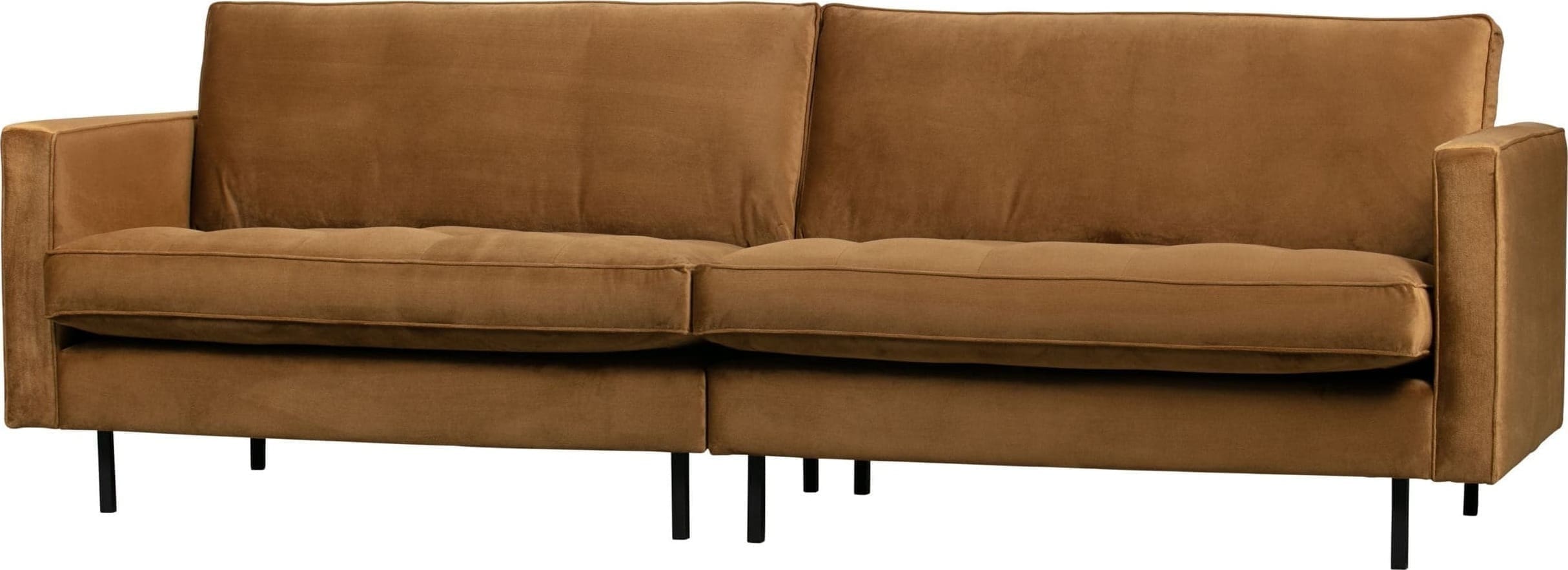 BePureHome Rodeo Classic 3-zitsbank Velvet Honing Geel Honey yellow Bank