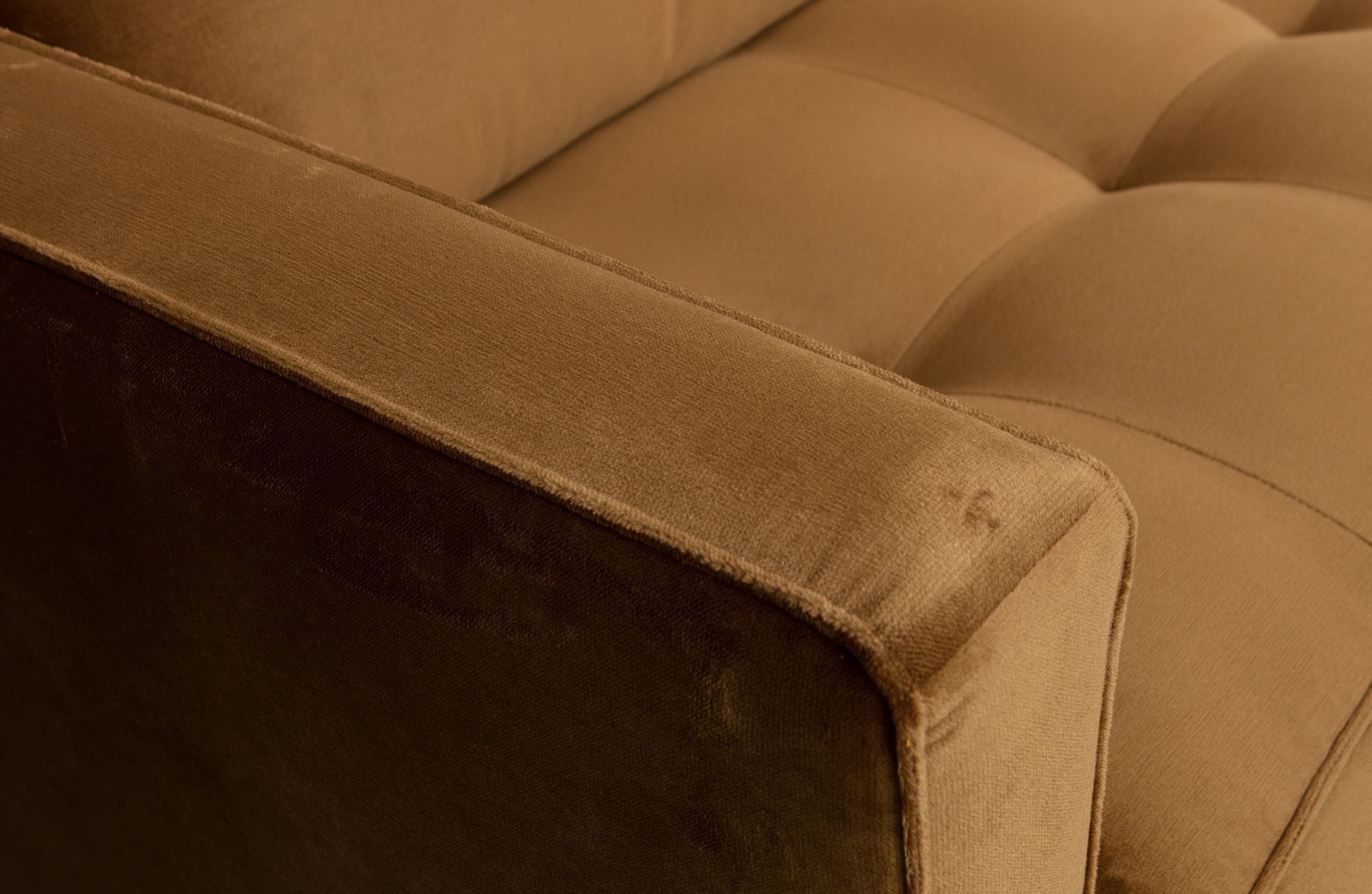 BePureHome Rodeo Classic 3-zitsbank Velvet Honing Geel Honey yellow Bank